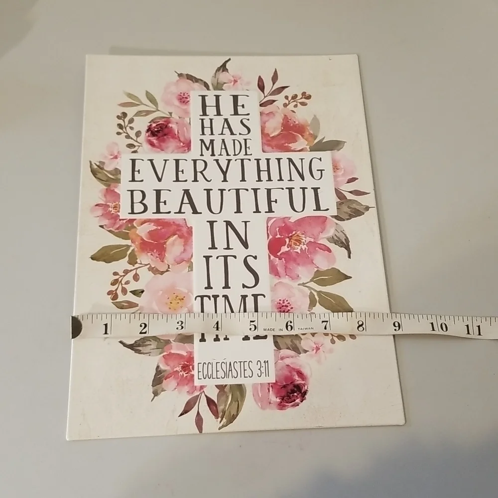 Bundle Inspirational Wall Cross & Plaque